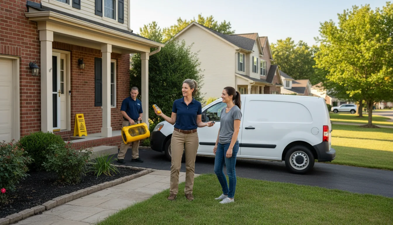 Residential water damage restoration in Balm, FL